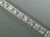 ESTATE WIDE 5.24CT DIAMOND 14KT WHITE GOLD 3D FILIGREE MILGRAIN TENNIS BRACELET