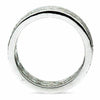 ESTATE WIDE 2.93CT DIAMOND 18K WHITE GOLD 3D MULTI ROW ETERNITY ANNIVERSARY RING