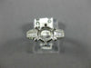 WIDE .64CT DIAMOND PLATINUM 3D ROUND SIX PRONG SEMI MOUNT ENGAGEMENT RING #21172