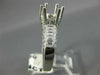 WIDE .64CT DIAMOND PLATINUM 3D ROUND SIX PRONG SEMI MOUNT ENGAGEMENT RING #21172