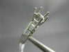 WIDE .64CT DIAMOND PLATINUM 3D ROUND SIX PRONG SEMI MOUNT ENGAGEMENT RING #21172