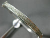 ESTATE WIDE 2.18CT ROUND DIAMOND 18KT WHITE GOLD 2 ROW INVISIBLE BANGLE BRACELET