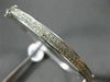 ESTATE WIDE 2.18CT ROUND DIAMOND 18KT WHITE GOLD 2 ROW INVISIBLE BANGLE BRACELET