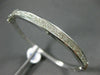 ESTATE WIDE 2.18CT ROUND DIAMOND 18KT WHITE GOLD 2 ROW INVISIBLE BANGLE BRACELET
