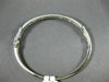 ESTATE WIDE 2.18CT ROUND DIAMOND 18KT WHITE GOLD 2 ROW INVISIBLE BANGLE BRACELET