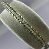 ESTATE 5.0CT WHITE & BLACK DIAMOND 14KT YELLOW GOLD 3D THREE ROW BANGLE BRACELET