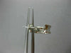ESTATE SMALL 18KT WHITE GOLD 3D CLASSIC SQUARE DIAMOND CUT HOOP EARRINGS #25583
