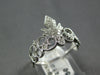 ESTATE .22CT DIAMOND 14KT WHITE GOLD 3D CLASSIC FILIGREE CROWN QUEEN RING