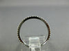 ESTATE .29CT DIAMOND 18KT WHITE GOLD ROUND 1mm ETERNITY WEDDING ANNIVERSARY RING