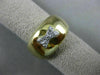 ESTATE WIDE .07CT DIAMOND 14KT YELLOW GOLD 3D X BOW TIE FUN RING