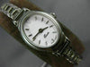 ESTATE 14KT WHITE GOLD MATT & SHINNY OVAL CLASSIC QUARTZ MOVEMENT WATCH #18428