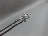 ESTATE 1CT ROUND DIAMOND 14K WHITE GOLD 3D SOLITAIRE 4 PRONG SCREW BACK EARRINGS