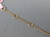 ESTATE .08CT PINK ROUND DIAMOND 18KT ROSE GOLD 3D CLASSIC HAMSA LUCKY BRACELET