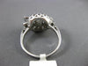 ANTIQUE WIDE .60CT DIAMOND 14KT WHITE GOLD 3D FILIGREE BOW ENGAGEMENT RING #5326