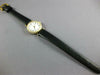 ESTATE 14KT YELLOW GOLD 3D CLASSIC OMEGA ROUND WHITE FACE LADIES WATCH #26847