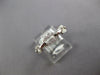 ESTATE .23CT DIAMOND 18KT WHITE GOLD LOVE KNOT SEMI ETERNITY LINK ROPE FUN RING