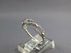 ESTATE .23CT DIAMOND 18KT WHITE GOLD LOVE KNOT SEMI ETERNITY LINK ROPE FUN RING