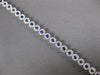 2.86CT DIAMOND & AAA SAPPHIRE 14KT WHITE GOLD ROUND MULTI FLOWER TENNIS BRACELET