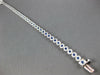 2.86CT DIAMOND & AAA SAPPHIRE 14KT WHITE GOLD ROUND MULTI FLOWER TENNIS BRACELET