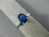 ESTATE 1.53CT DIAMOND & AAA SAPPHIRE 14KT WHITE GOLD 3D ENGAGEMENT RING #26285