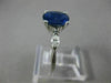 ESTATE 1.53CT DIAMOND & AAA SAPPHIRE 14KT WHITE GOLD 3D ENGAGEMENT RING #26285