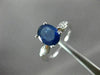 ESTATE 1.53CT DIAMOND & AAA SAPPHIRE 14KT WHITE GOLD 3D ENGAGEMENT RING #26285