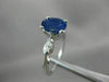 ESTATE 1.53CT DIAMOND & AAA SAPPHIRE 14KT WHITE GOLD 3D ENGAGEMENT RING #26285