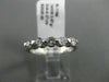 ESTATE .47CT DIAMOND 14KT WHITE & YELLOW GOLD 3D 5 STONE SHARED PRONG HEART RING