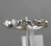 ESTATE .47CT DIAMOND 14KT WHITE & YELLOW GOLD 3D 5 STONE SHARED PRONG HEART RING