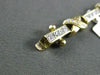 ESTATE WIDE 1.90CT DIAMOND MULTI SHAPE 14KT YELLOW GOLD X LOVE TENNIS BRACELET