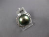 ESTATE LARGE .19CT DIAMOND & AAA TAHITIAN PEARL 14K WHITE GOLD FLOWER LOVE RING