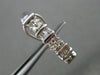 ESTATE .50CT DIAMOND ROUND & BAGUETTE 14KT WHITE GOLD ELONGATED CLIP ON EARRINGS