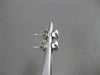 ESTATE .70CT DIAMOND 14K WHITE GOLD SOLITAIRE BEZEL EARRINGS 6mm BEAUTIFUL #9979