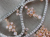 ESTATE LARGE GIA 19.52CT WHITE & PINK DIAMOND 18KT 2 TONE GOLD ETERNITY NECKLACE