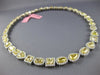 ESTATE LARGE GIA 50.16CT WHITE & FANCY DIAMOND 18K 2 TONE GOLD ETERNITY NECKLACE