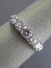ESTATE WIDE 1.0CT DIAMOND 14K WHITE GOLD CLASSIC WEDDING ANNIVERSARY RING #22079
