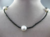ESTATE LONG HANDCRAFTED AAA SOUTH SEA PEARL & BLACK SPINAL BY THE YARD NECKLACE