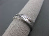 ANTIQUE 14K WHITE GOLD FILIGREE DIAMOND CUT ETERNITY WEDDING BAND RING #18937