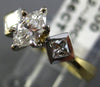 ESTATE .66CT DIAMOND 14K TWO TONE GOLD 3D CLASSIC FILIGREE ENGAGEMENT RING #1671