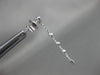 ESTATE .18CT DIAMOND 18KT WHITE GOLD 3D HEART ETOILE TEAR DROP HANGING EARRINGS