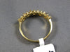 ESTATE .75CT DIAMOND 14KT YELLOW GOLD 3D CHANNEL 5 STONE ANNIVERSARY RING #1694