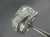 LARGE 1.75CT DIAMOND 14KT WHITE GOLD 3D PRINCESS & BAGUETTE INVISIBLE BELT RING