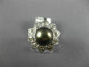 LARGE .36CT DIAMOND & AAA SOUTH SEA PEARL 18KT WHITE GOLD FLOWER ETOILE FUN RING