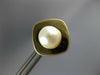 ESTATE LARGE AAA SOUTH SEA PEARL 14KT YELLOW GOLD 3D SQUARE STUD EARRINGS #24410