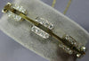 ESTATE 2.0CT DIAMOND 14KT TWO TONE GOLD 3D RECTANGULAR FILIGREE TENNIS BRACELET