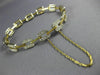 ESTATE 2.0CT DIAMOND 14KT TWO TONE GOLD 3D RECTANGULAR FILIGREE TENNIS BRACELET