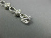 ESTATE WIDE 2.0CT DIAMOND 18KT WHITE GOLD FLOWER CLUSTER TENNIS BRACELET #26551