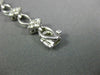 ESTATE WIDE 2.0CT DIAMOND 18KT WHITE GOLD FLOWER CLUSTER TENNIS BRACELET #26551