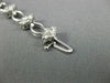 ESTATE WIDE 2.0CT DIAMOND 18KT WHITE GOLD FLOWER CLUSTER TENNIS BRACELET #26551