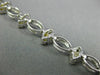 ESTATE WIDE 2.0CT DIAMOND 18KT WHITE GOLD FLOWER CLUSTER TENNIS BRACELET #26551